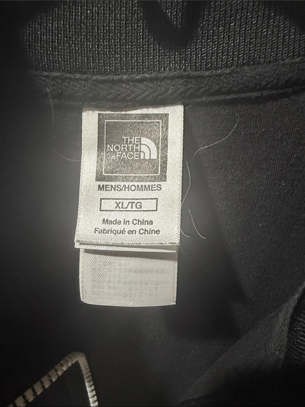 The North Face Black Track Jacket with White Accents